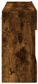 füstös tölgy színű fali TV-szekrény LED-ekkel 98,5x30x60,5 cm