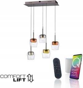 Paul Neuhaus Q-kon Led függeszték 5x Okosotthon ZigBee 2700-5000K több