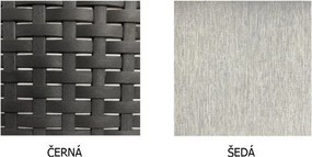 Avenberg IBERIA Nagy rattan szett - fekete rattan