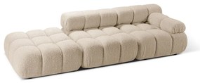 Bézs buklé moduláris kanapé 288 cm Bellis – Micadoni