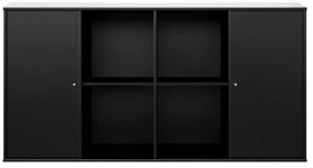 Fekete faliszekrény Hammel Mistral Kubus, 136 x 69 cm