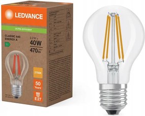Led izzó E27 A60 2.2W 40W 470lm 2700K Meleg 300° Ledvance