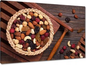 Vászonkép 90x60 Szárított péksütemény tál