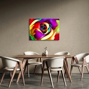 Kép - Színes rózsa (70x50 cm)