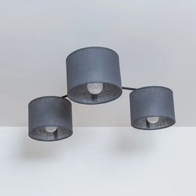 Ráépített csillár ALBA 3xE27/15W/230V szürke