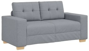 világosszürke szövet loveseat kanapé 120 cm