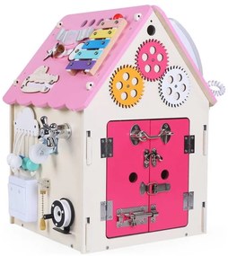 2Kids Toys - Activity deszka ház rózsaszín