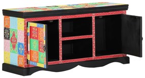 TV Szekrény Színes 100x35x50 cm Masszív Mangófa