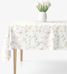 Goldea szögletes teflonos asztalterítő - pillangós kert 100 x 100 cm