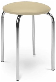 Halmar Taburet CHICO 47x41 cm bézs/króm HA0009