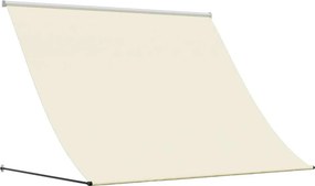 vidaXL krémszínű szövet és acél feltekerhető napellenző 250 x 150 cm