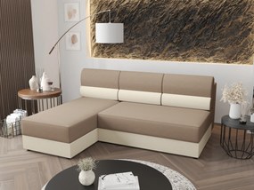 Sarok ülőgarnitúra Radiant L1 (bézs + krém) (B). 1062205