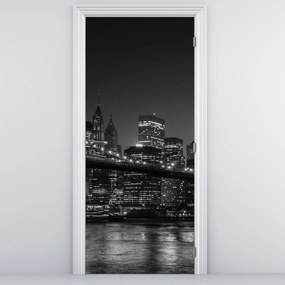 Fotótapéta ajtóra - Brooklyn híd New Yorkban (95x205cm)