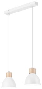 Csillár zsinóron NICO 2xE27/60W/230V fehér