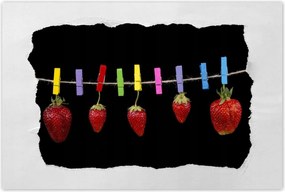 Poszter 60x40 Érett eper gyümölcs