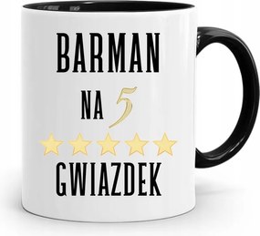 Fekete Csapos Bögre 5 Csillagos Ajándék fényképes nyomtatással