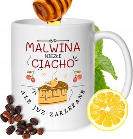 Bögre Malvina Barátnőknek Ajándék Nyomtatott Fehér 330ml