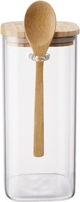 COMPOSITION tárolóedény üveg/bambusz, 1800ml