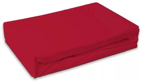 Piros Red frottír gumis lepedő 90x200 cm