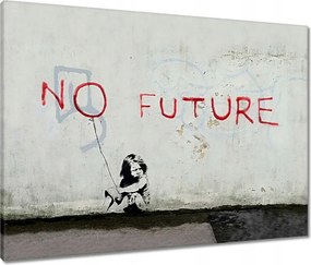 Vászonkép 80x60 No Future Banksy Fiú