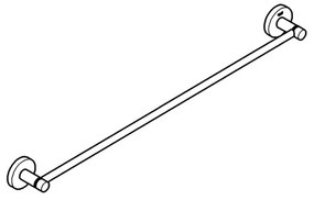 GROHE 411782430 - START törölközőtartó 654 mm fekete