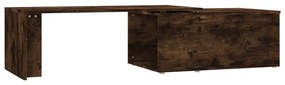 Füstös tölgy színű fatermék dohányzóasztal 150x50x35 cm