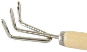 Kerti szerszámok, 3 db-os szett, természetes fa/ezüst, VERDE