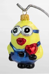 Karácsonyfadísz üvegből Minyon csőrrel