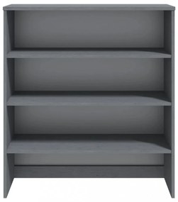 HAMAR sötétszürke tömör fenyőfa felső szekrény 90 x 30 x 100 cm