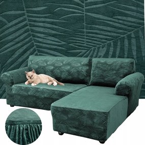 Sarok Huzat Kanapé Velúr Pálmalevél Jobbos 2+2 Oeko-tex