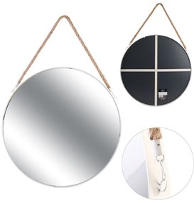 Fehér kerek MIRROR tükör