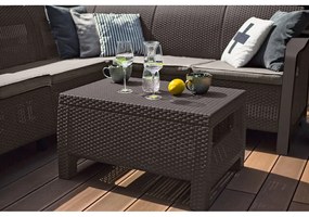 Műrattan kerti dohányzóasztal 57x77 cm Corfu – Keter
