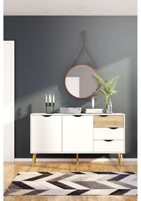 Fehér komód 147x82x39 cm Oslo – Tvilum
