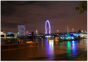 Poszterek 100x70 Lila London Eye
