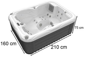 Firenze City Life Deluxe Spa medence Ice white