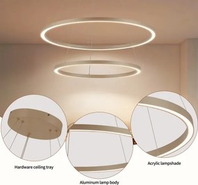 Brilagi - LED dimmelhető függeszték PORTOFINO LED/98W/230V átm. 80 cm bézs + távirányító