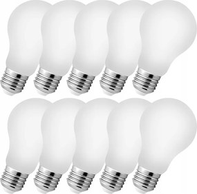 Izzó E27 Filament Led 6W=55W Edison Dekoratív Semleges tejfehér nem villog