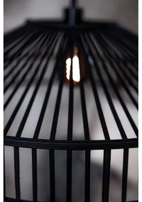 Fekete függőlámpa bambusz búrával ø 70 cm Tapa – Markslöjd