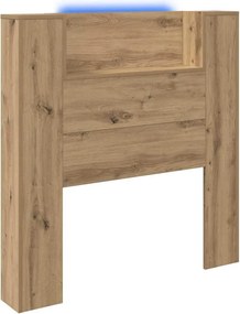 vidaXL Fejtámla polcokkal Artisan tölgy 100 x 15 x 103,5 cm Faanyag