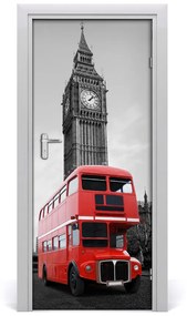 Ajtó tapéta London busz 75x205 cm