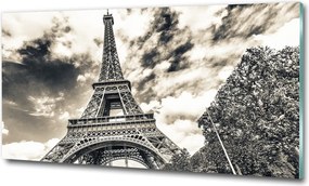 Fotó üvegkép Eiffel-torony Párizs 125x50