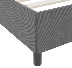 Ágykeret Világosszürke 90 x 190 cm Bársony anyag