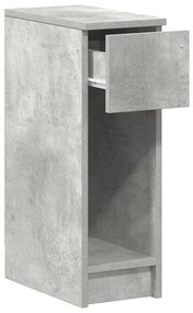 2 db betonszürke éjjeliszekrény fiókkal 20 x 36 x 60 cm
