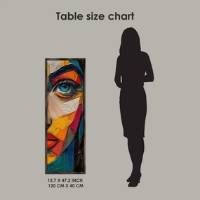 EMR078 keretezett MDF falikép, 40 x 120 cm