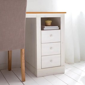 Íróasztal borovi fenyő asztallappal 50x140 cm Anita – Støraa