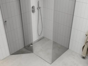 Mexen Roma zuhanykabin 120x70cm, 6mm üveg, króm profil-átlátszó üveg, 854-120-070-01-00