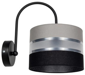 Fali lámpa CORAL 1xE27/60W/230V fekete/szürke