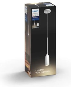 Philips 43006/31/P6 - LED Dimmelhető csillár zsinóron Hue DEVOTE 1xE27/9,5W/230V