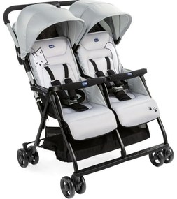 Chicco - Babakocsi ikreknek OHLALA TWIN Silver Macska ezüst