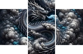 Kép – Sárkány a füstben (90x60 cm)
